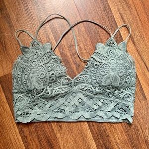 NWOT- Sage Green Longline Bralette